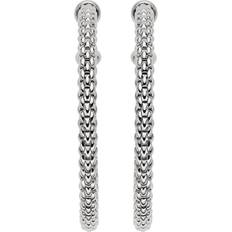 Fope Essentials 18ct White Gold Hoop Earrings