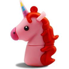 Memory Cards & USB Flash Drives Keshen Fashion Single Horn Horse Design USB Flash Drive U Disk USB 2.0 Pink_64G