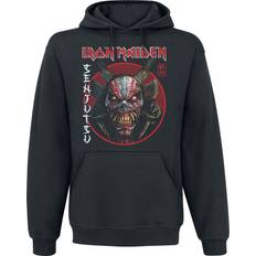 Iron Maiden Tröjor Iron Maiden Luvtröja Senjutsu Eddie Face Circle för Herr svart