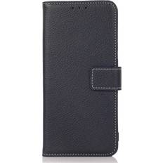Apple iPhone 15 Pro Max Covers med kortholder MAULUND iPhone 15 Pro Max Litchi Læder m. Kortholder Blå