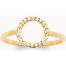 Beige Anillos Merci Maman Crystal Eternity Ring