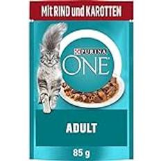 Purina ONE Vuxen kattmat våt, delikata bitar nötkött, 26-pack 26