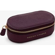 Purple Jewellery Monica Vinader Oval Leather Jewellery Box