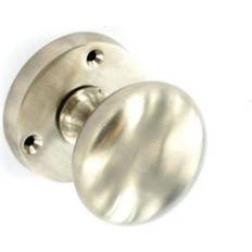 Securit Brushed Nickel Mortice Knob Of Silver 60mm