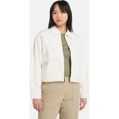 Canvas Jackets Timberland Strafford Washed Canvas Jacket For Women In White White