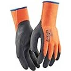 Orange Engangshandsker Blåkläder 2960145053008 Handwerk Gefüttert Handschuh, Latex Überzogen, High Vis Orange, Größe