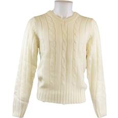 Carta Sport Plain Cricket Jumper Off White