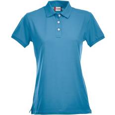 Turquoise - Women Polo Shirts Clique Premium Stretch Polo Shirt Turquoise