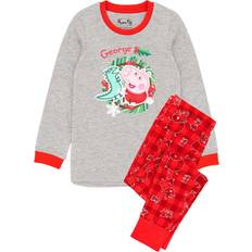 Peppa Pig Boys George Christmas Pyjama Set 12-18 Months Red/Grey