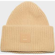 Acne Studios Accessori Acne Studios Beanie Pansie Face In Lana - Beige