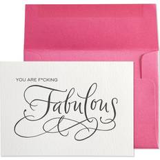 Birthdays Cards & Invitations F ing Fabulous Calligraphy Birthday Card