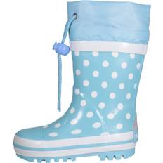 Turquoise Bottes en caoutchouc Playshoes Bottes de Pluie À Pois - Turquoise