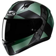 HJC C10 Tez Helmet - Black/Green