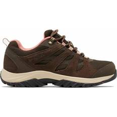 Columbia Redmond III Waterproof Waterproof Women's Low Rise Trekking and Hiking Shoes, Brown Cordovan x Dark Coral