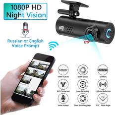 Smart WiFi Car DVR Camera 5MP Full HD 1080P Driving Video Recorder Dashcam 170 Wide Angle Night Vision Wireless Dash Cam