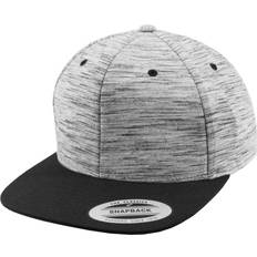 Multicoloured Caps Flexfit By Yupoong Unisex Stripes Melange Crown Snapback Cap