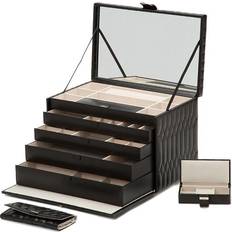 Wolf Jewellery Box Caroline Extra Black Black