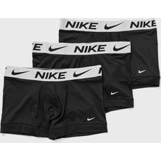 Silver Underkläder Nike – Dri-FIT – Essential – Svarta trunks mikrofiber med vitt midjeband, 3-pack-Svart/a