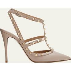 Scarpe Valentino Garavani ROCKSTUD CAGED PUMP 100MM Wo POUDRE