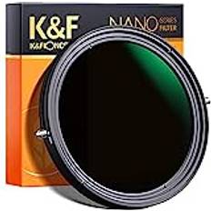 Camera Lens Filters K&F Concept 77mm Variable ND2-32 CPL Filter ND Circular Polarizing 2 in 1 Fader Neutral Density Polarizer Filters MRC ND2 ND4 ND8 ND16 to ND32 No Spox X Issue