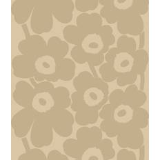 Beige Meterware Marimekko Unikko Leinenstoff Meterware Beige