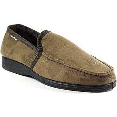 Goodyear Men's Eden Mens Full Suede Feel Slippers Brown