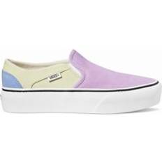 Vans Women's Womens Asher Platform Slip On Trainers Pumps Purple Multi