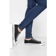 LTS Canvas Low Trainers Black