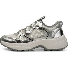 Woden Sif Metallic Sneakers, Blanc de Blanc