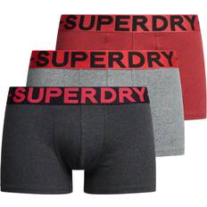 Superdry Ropa interior Superdry Bóxer Organic Gris Rojo Negro - Grey/Orange