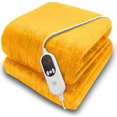 Gold Blankets Purus Deluxe Electric Heated Blankets Gold