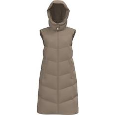 Veste Pieces Jamilla Lang Puffer Vest Damer Størrelse: Sand/Beige