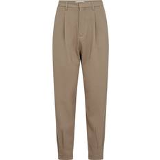 Copenhagen Muse Veckad Byxa Tailor Bomull - Brun
