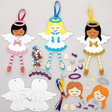 Baker Ross Baker Ross FX278 Angel Dangly Leg Kits Pack of 5, Craft Decorations for Kids Christmas Party, Arts and Crafts for Kids