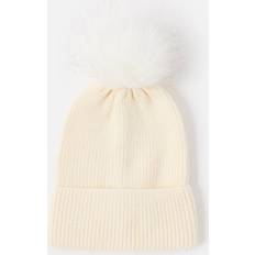 Natural - Women Beanies Accessorize Knit Pom-Pom Beanie Natural One