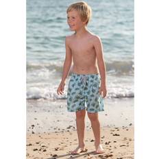 Spandex Swim Shorts Trotters Kids' Turtle Swim Shorts, Blue