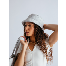 Grey Hats SVNX Quilted Nylon Bucket Hat Light Grey One