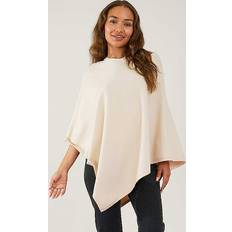 White - Women Capes & Ponchos Accessorize Perfect Knit Poncho, White, Women White