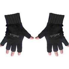 Acryl Handschuhe Testament Logo Fingerless gloves black