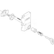 Motorradschlösser Givi Lock, Parts motorcycle cases, Z8024MR