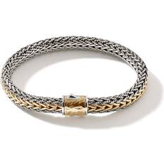 Homme - Or Bracelets John Hardy Men's 18K Yellow Gold & Sterling Silver Classic Chain Reversible Woven Link Bracelet