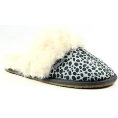 Suede Slippers Dane Faux Suede Slippers Duck Egg Blue