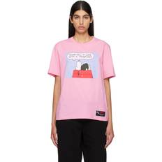 Moncler Dame T-shirts Moncler Peanuts Wo Gart Washed Sweater - Lyserød