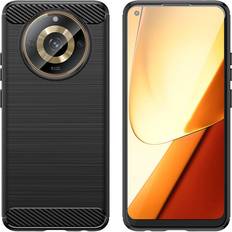 Hurtel Realme 11 Mobilskal Carbon Flexible Svart