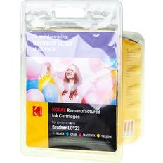 Kodak LC-123 Compatible Brother Ink Cartridge - Black/Cyan/Magenta/Yellow