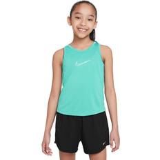 Transparent Överdelar Barnkläder Nike Dri-Fit One Mädchen vêtement running femme Vert