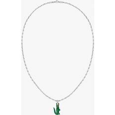 Lacoste Arthor Necklace One Silver And Green