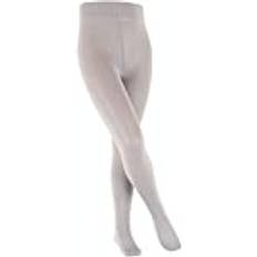 Falke Unisex barn bomull touch bomull tunn enfärgad st. strumpbyxor, grå silver 3290 98–104, Grå silver 3290