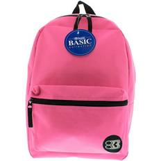 Pink - Women School Bags Bazic School Backpack 16 Fuchsia School Bag for Students 1-Pack