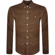 Polo Shirts Polo Ralph Lauren Corduroy Long Sleeved Shirt Brown